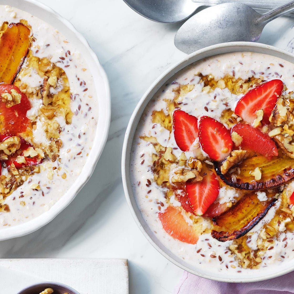 Banana bread overnight oats