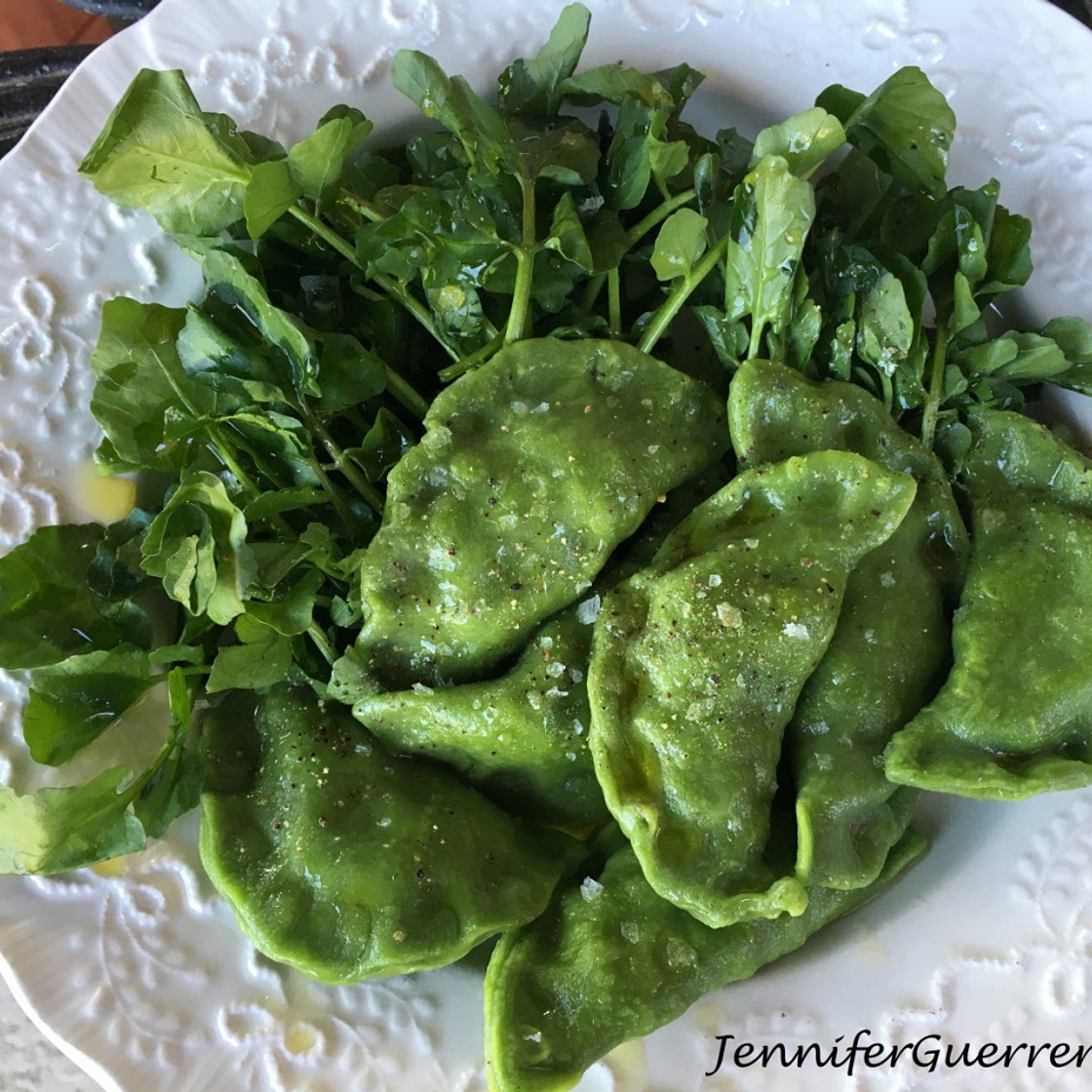 Green Spinach Pierogi