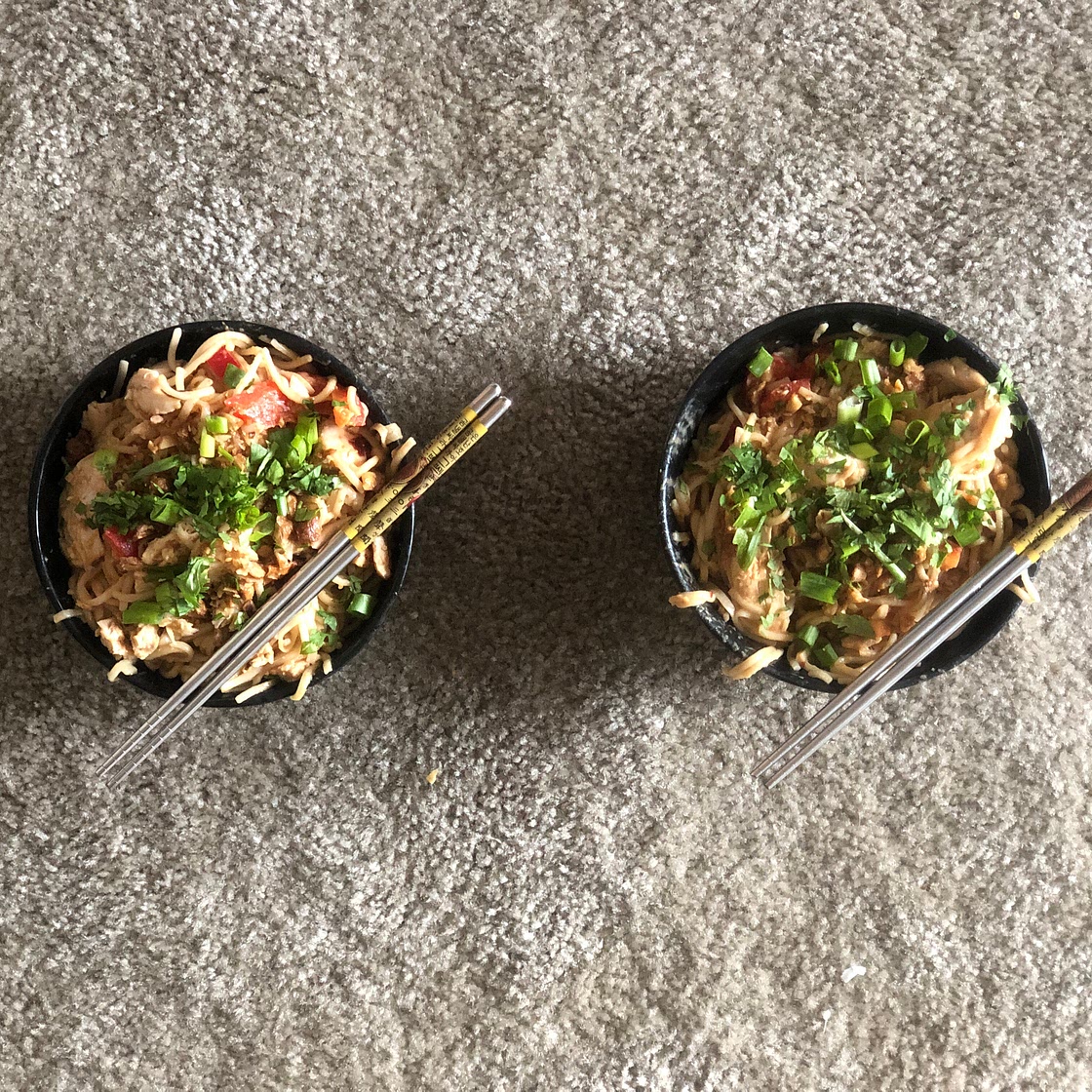 Udon Peanut Butter Noodles
