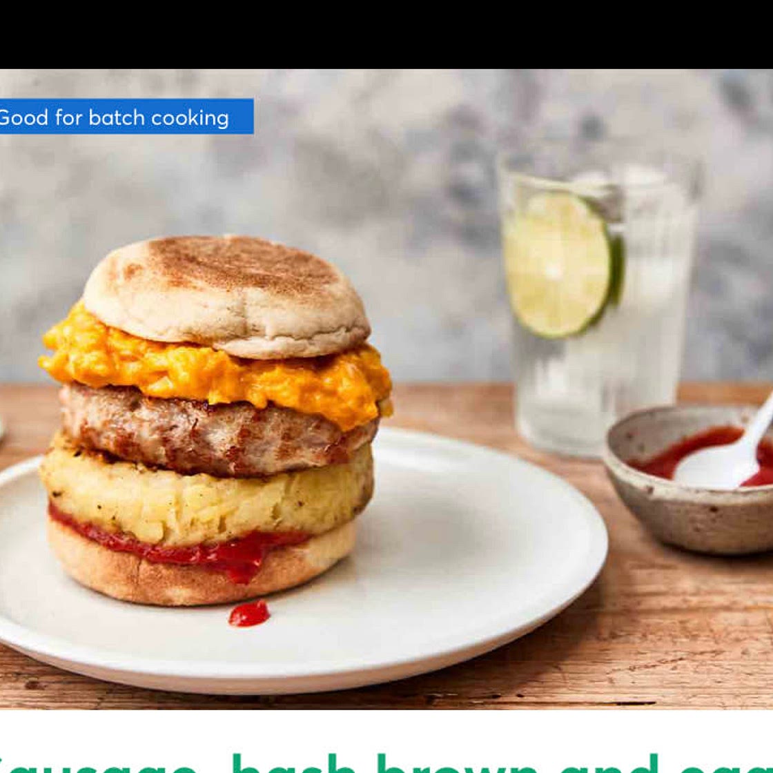 Sausage hashbrown and egg muffin 