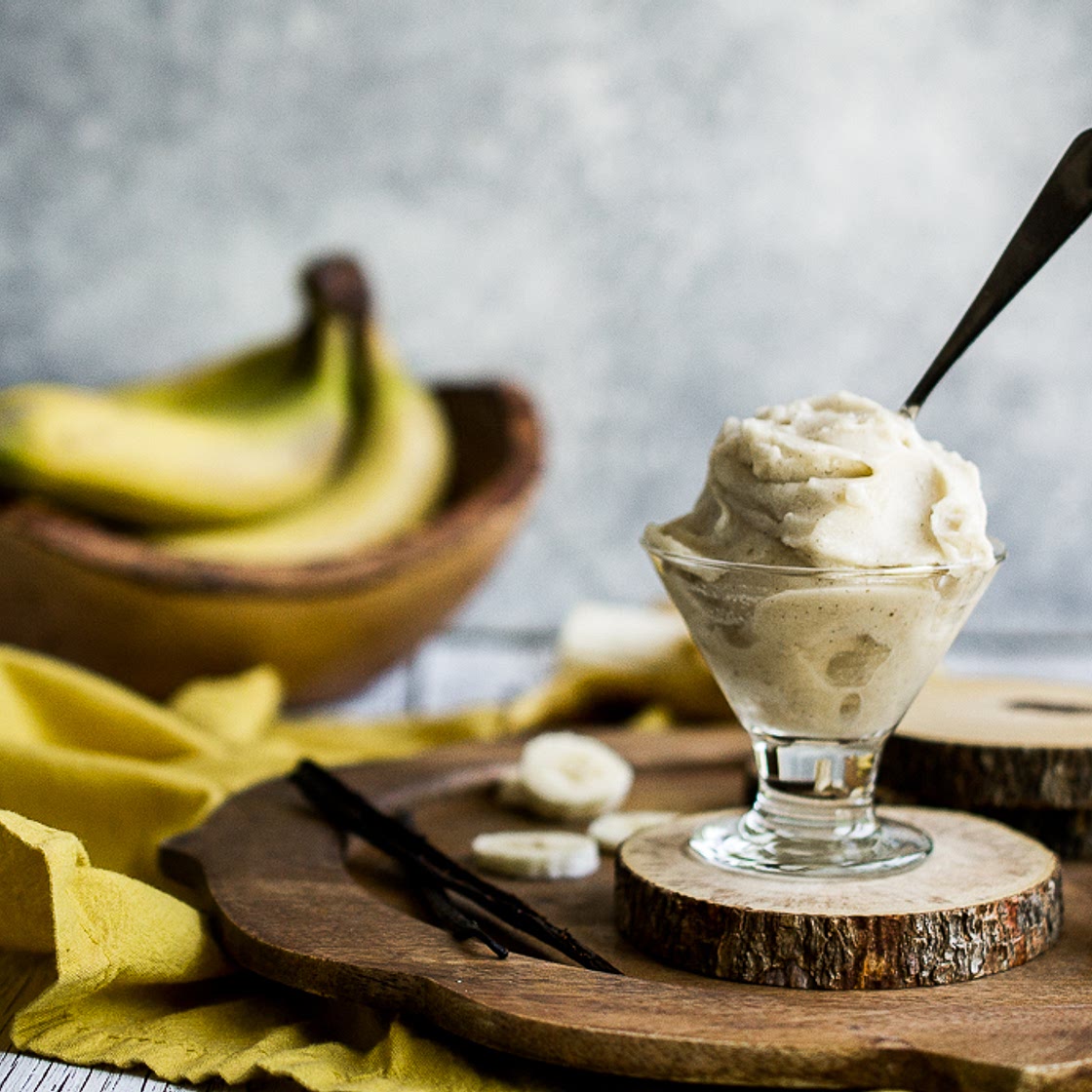 3 Ingredient Vanilla Bean Nice Cream