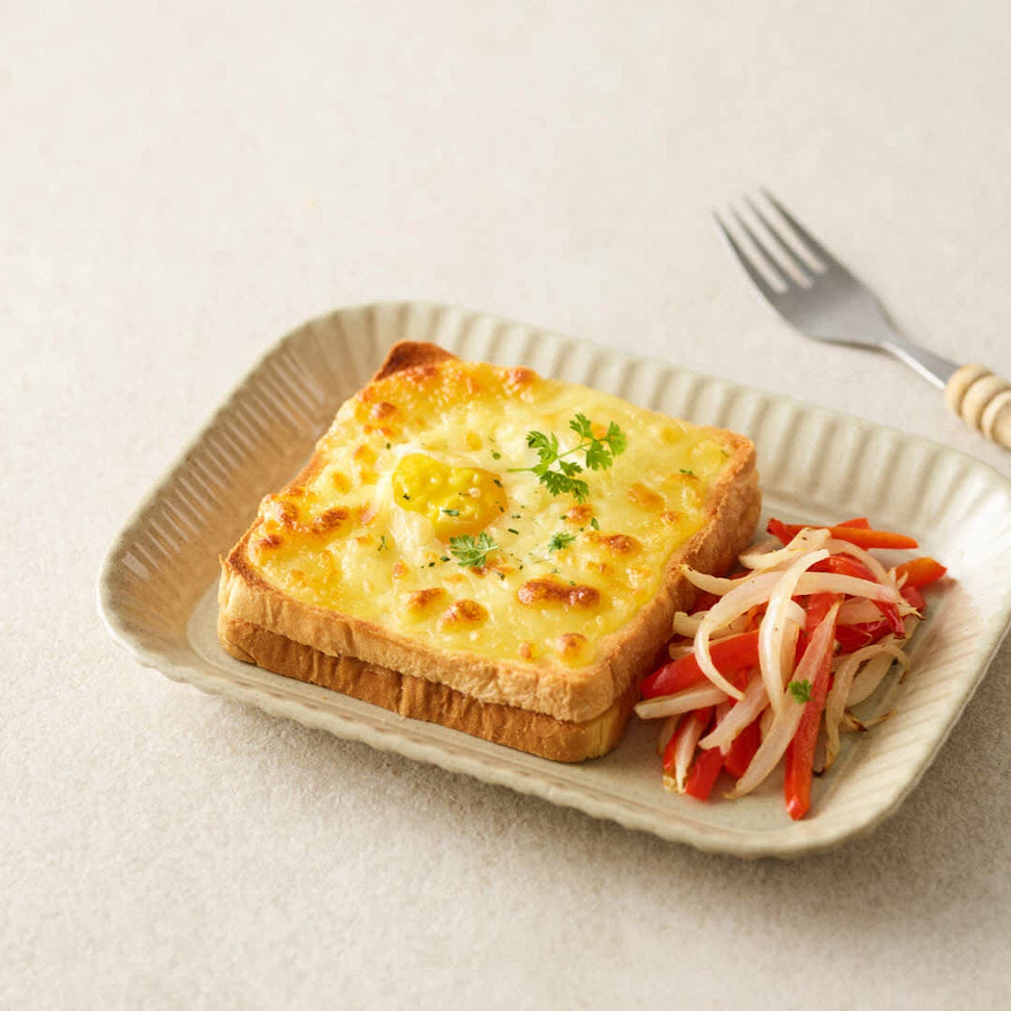 크로크마담과 채소구이