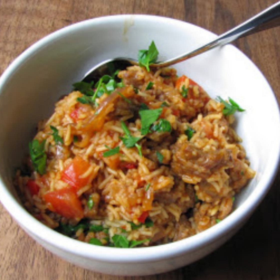 Sausage and rice Gordon style
