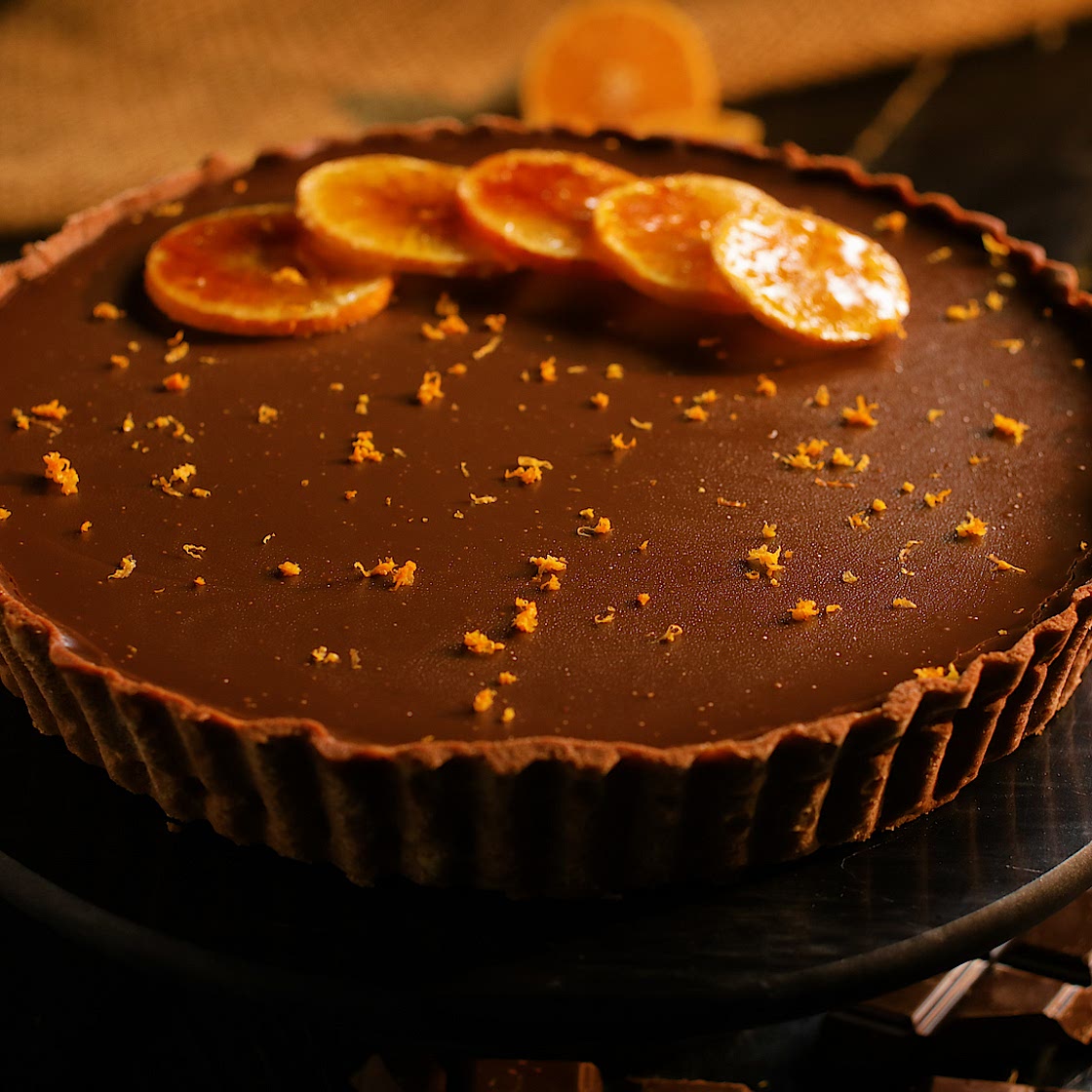 Chocolate and Clementine Tart