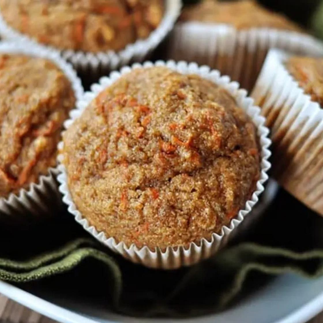 Healthy Applesauce Carrot Muffins