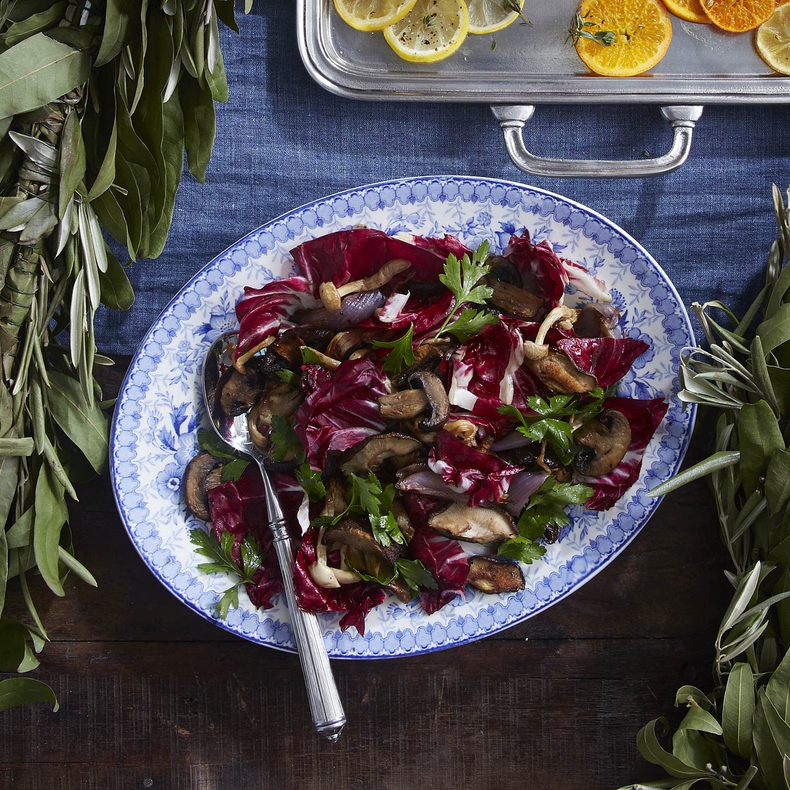 Roasted Mushrooms and Radicchio