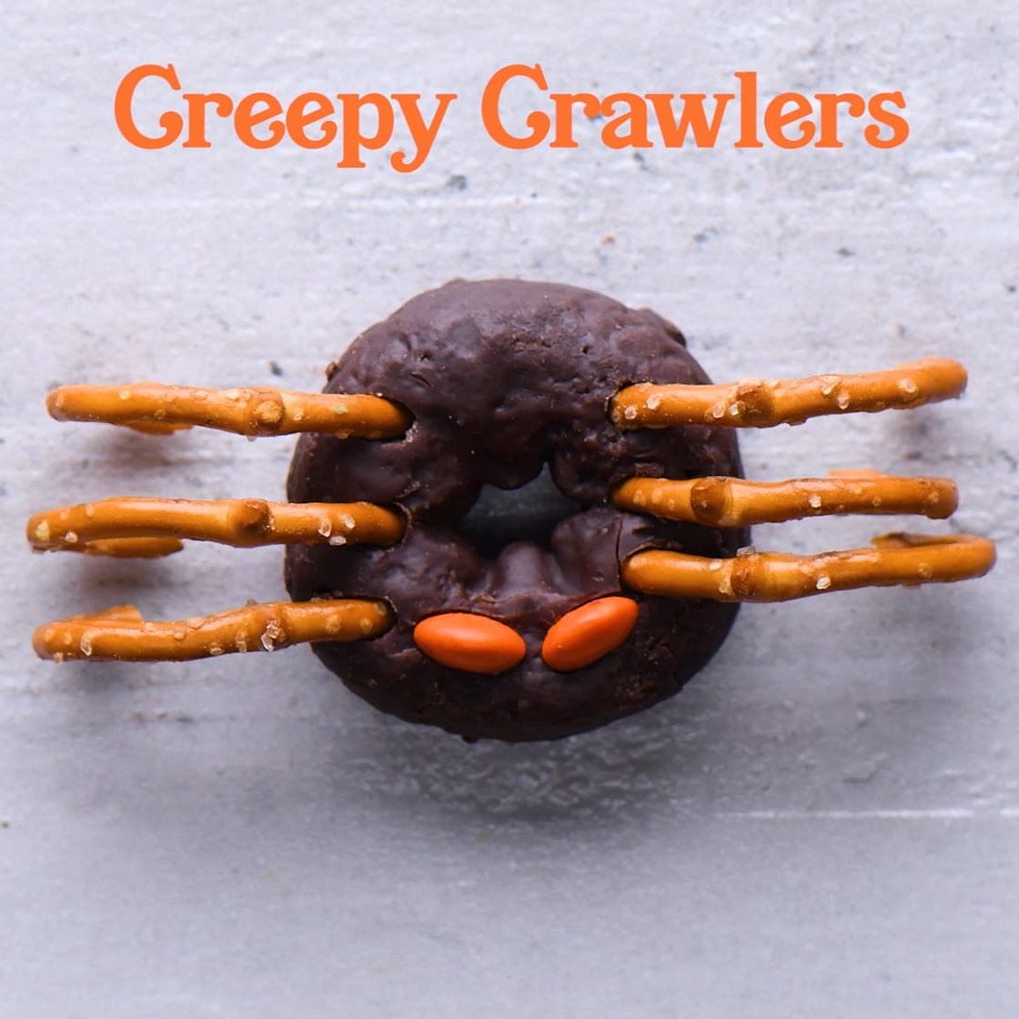 Creepy Crawly Mini Spider Donuts
