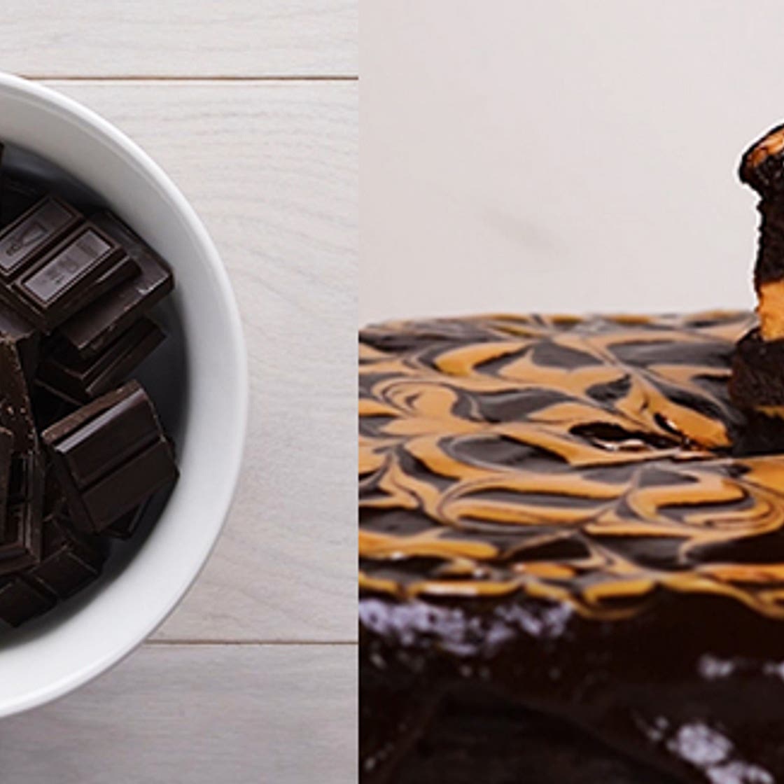 Flourless Chocolate and Peanut Butter Cake