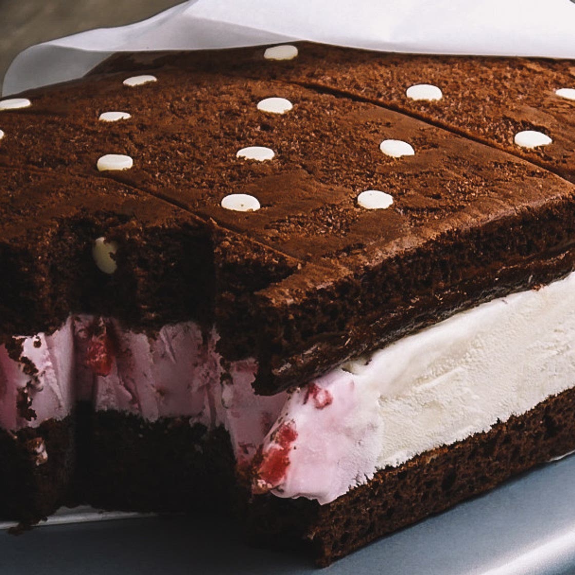 Giant Neapolitan Ice Cream Sandwich