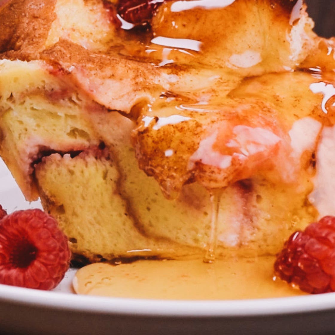 Raspberry French Toast Casserole