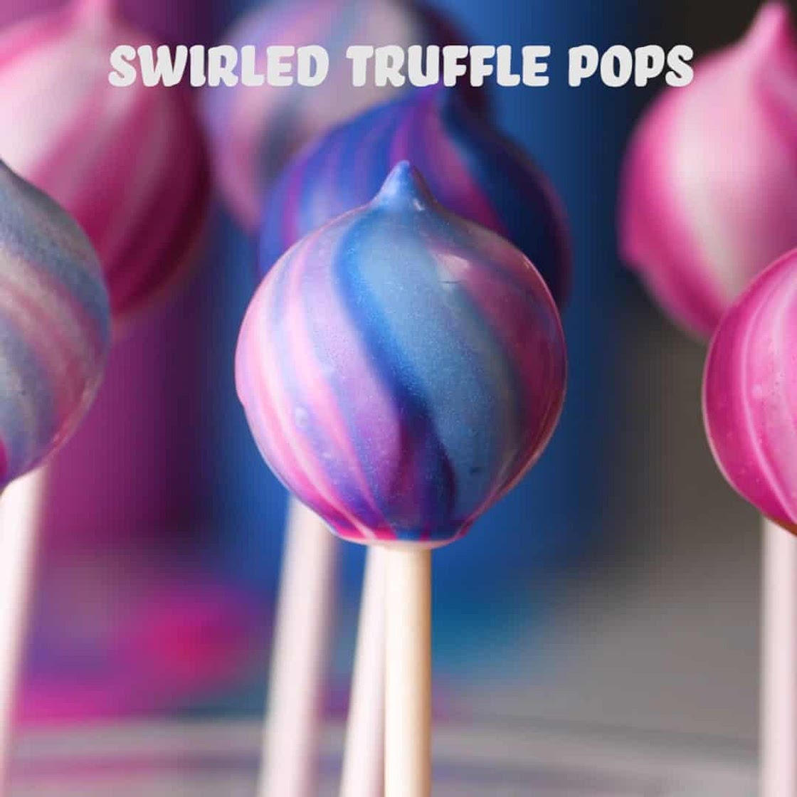 Swirled Truffle Pops