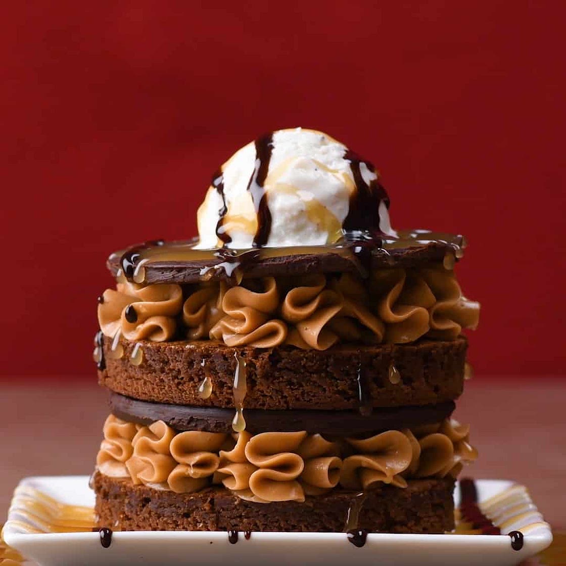 Ultimate Brownie Sundae Tower