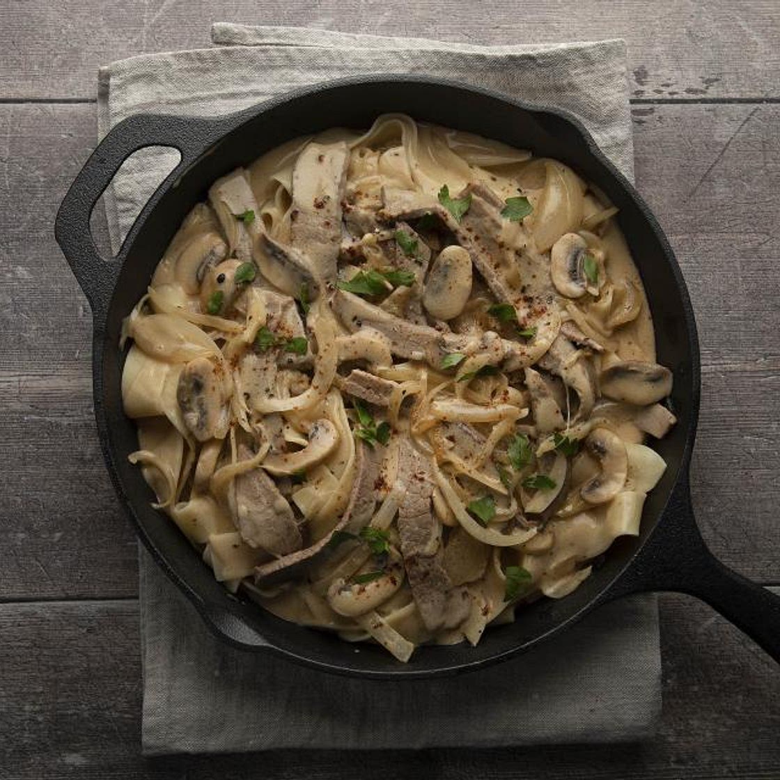 Leftover Beef Stroganoff