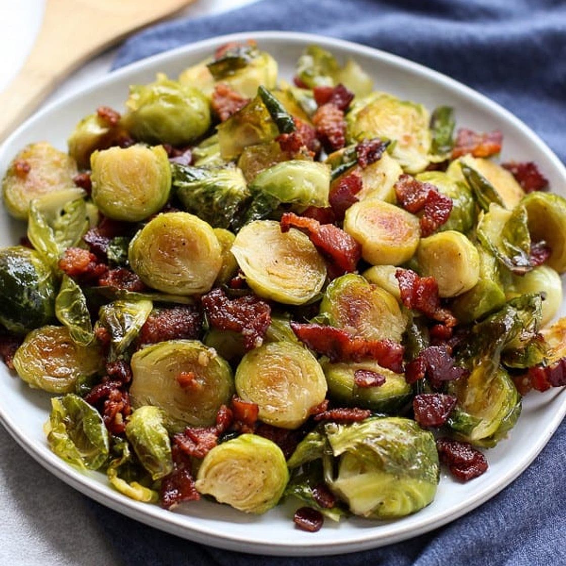 Roasted Brussel Sprouts with Bacon