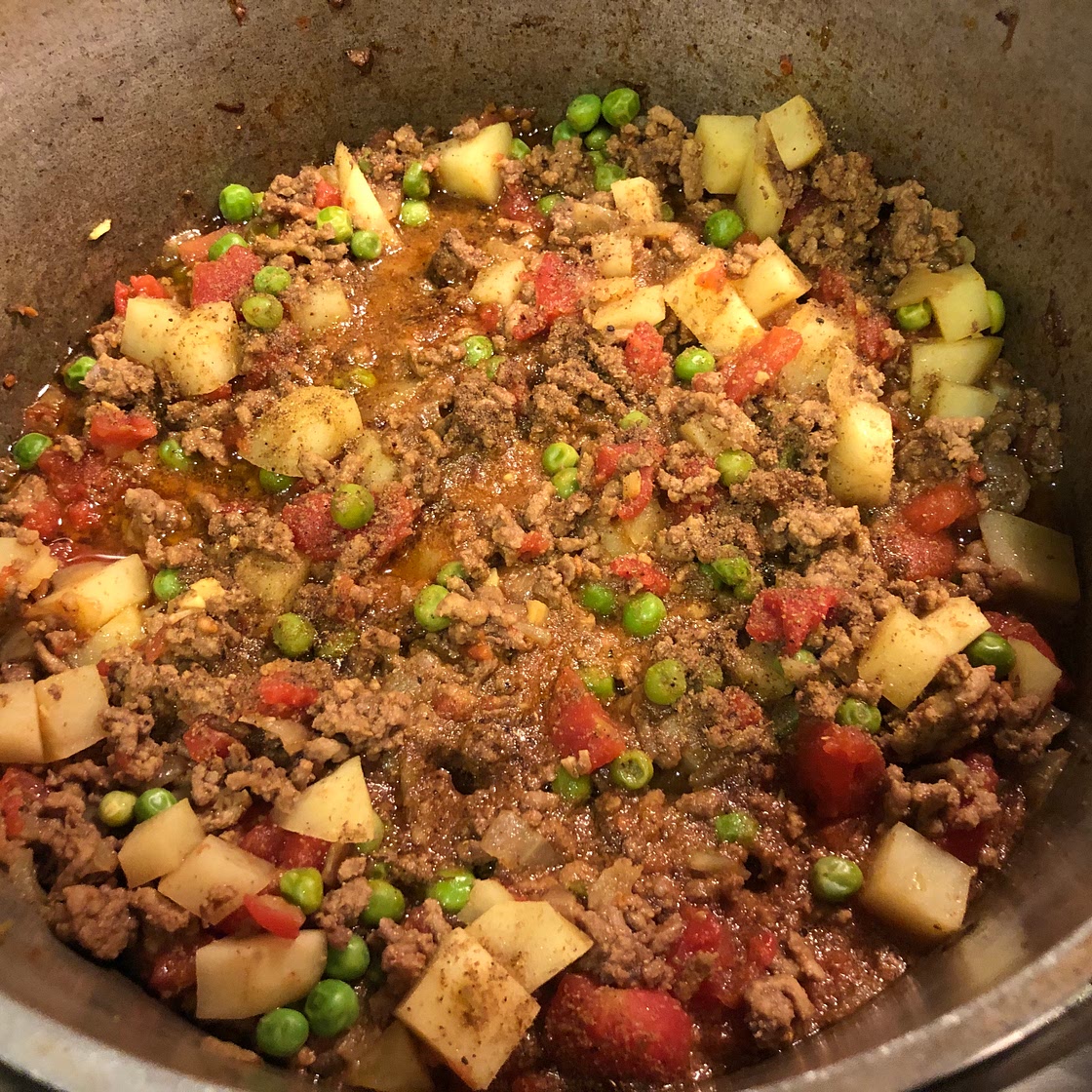 Keema Aloo (Ground Beef and Potatoes)