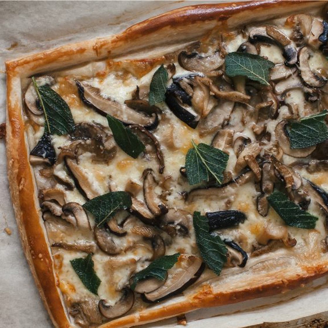 Three-Cheese Mixed Mushroom Tart Recipe | Fresh Tastes Blog | PBS Food