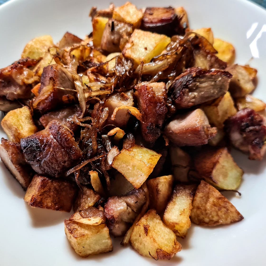 Left over Roast Pork Bhuni