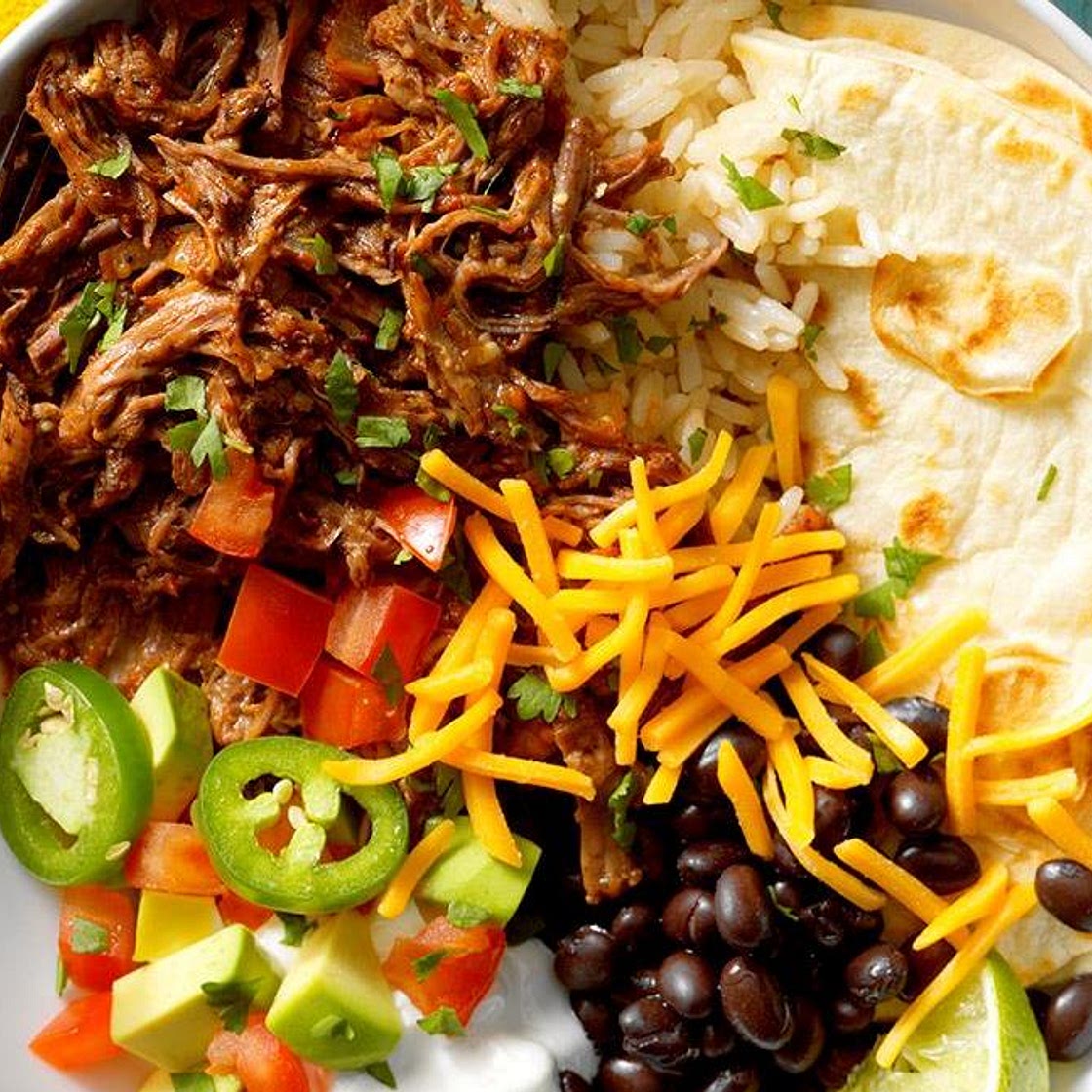 Shredded Beef Burrito Filling
