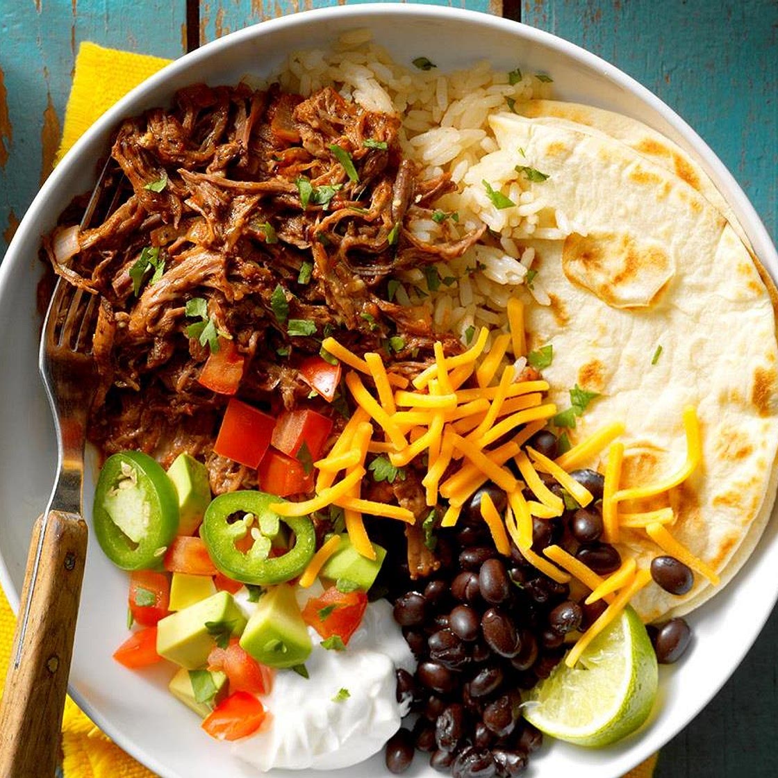 Shredded Beef Burrito Filling