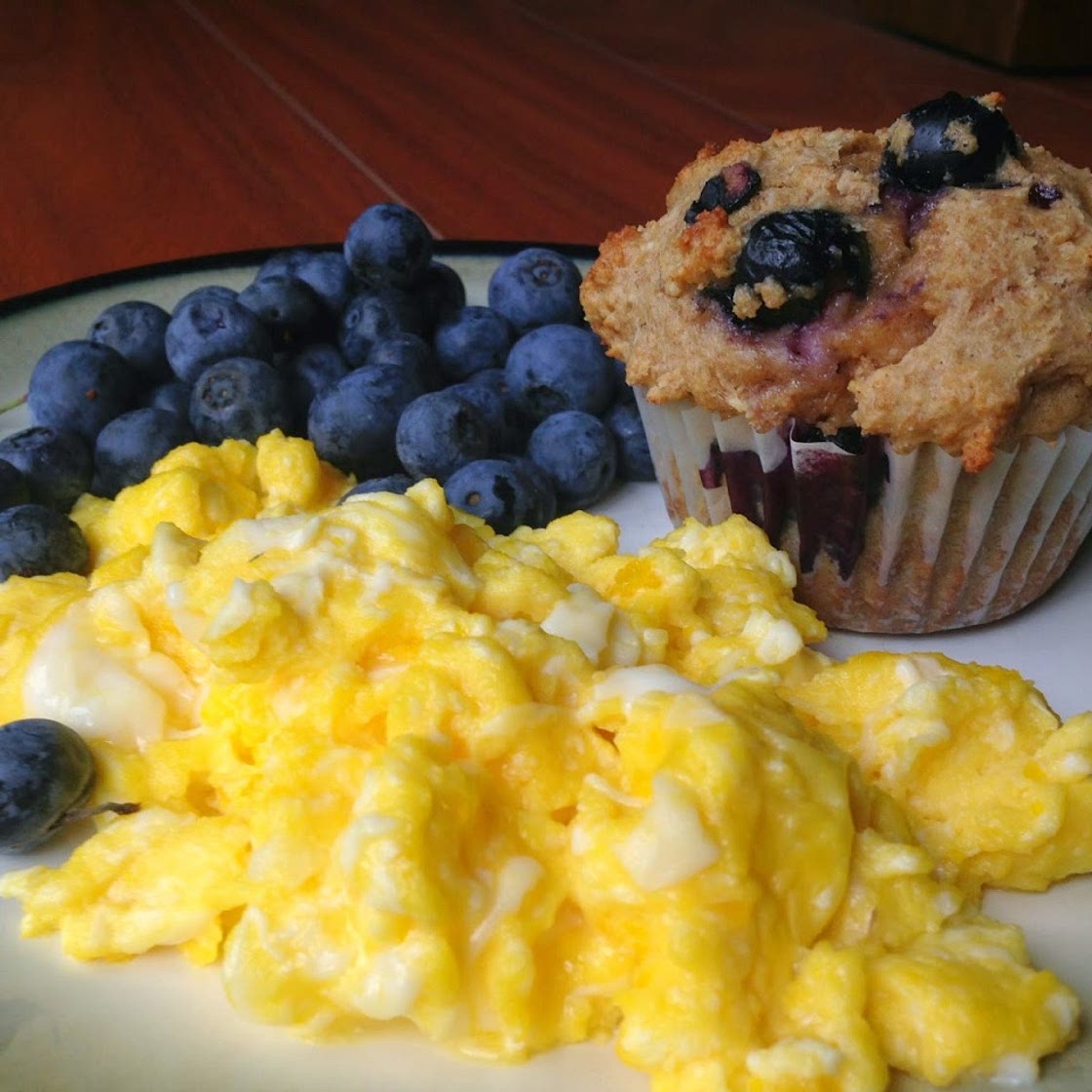 Blueberry Muffin & Eggs