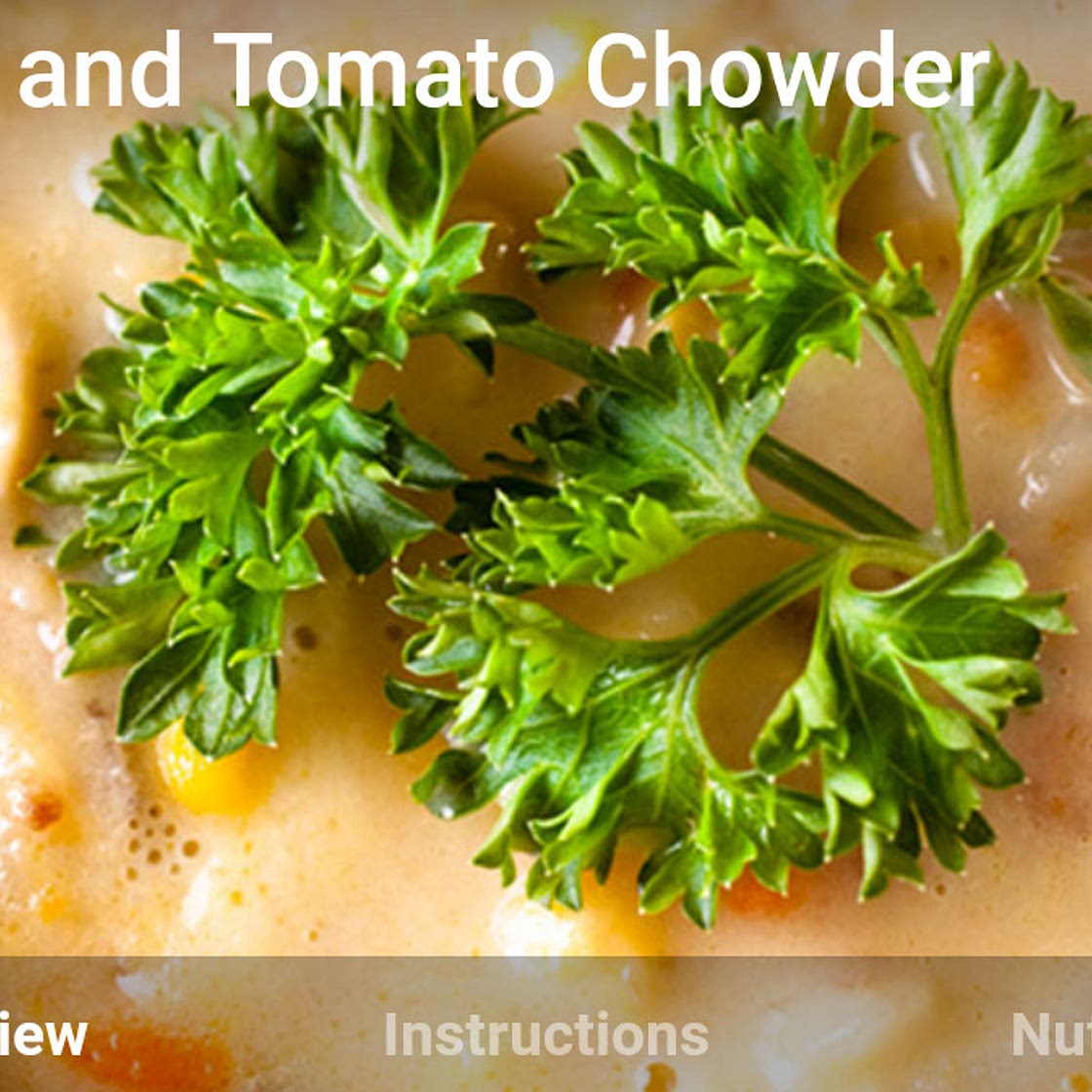 Corn and Tomato Chowder