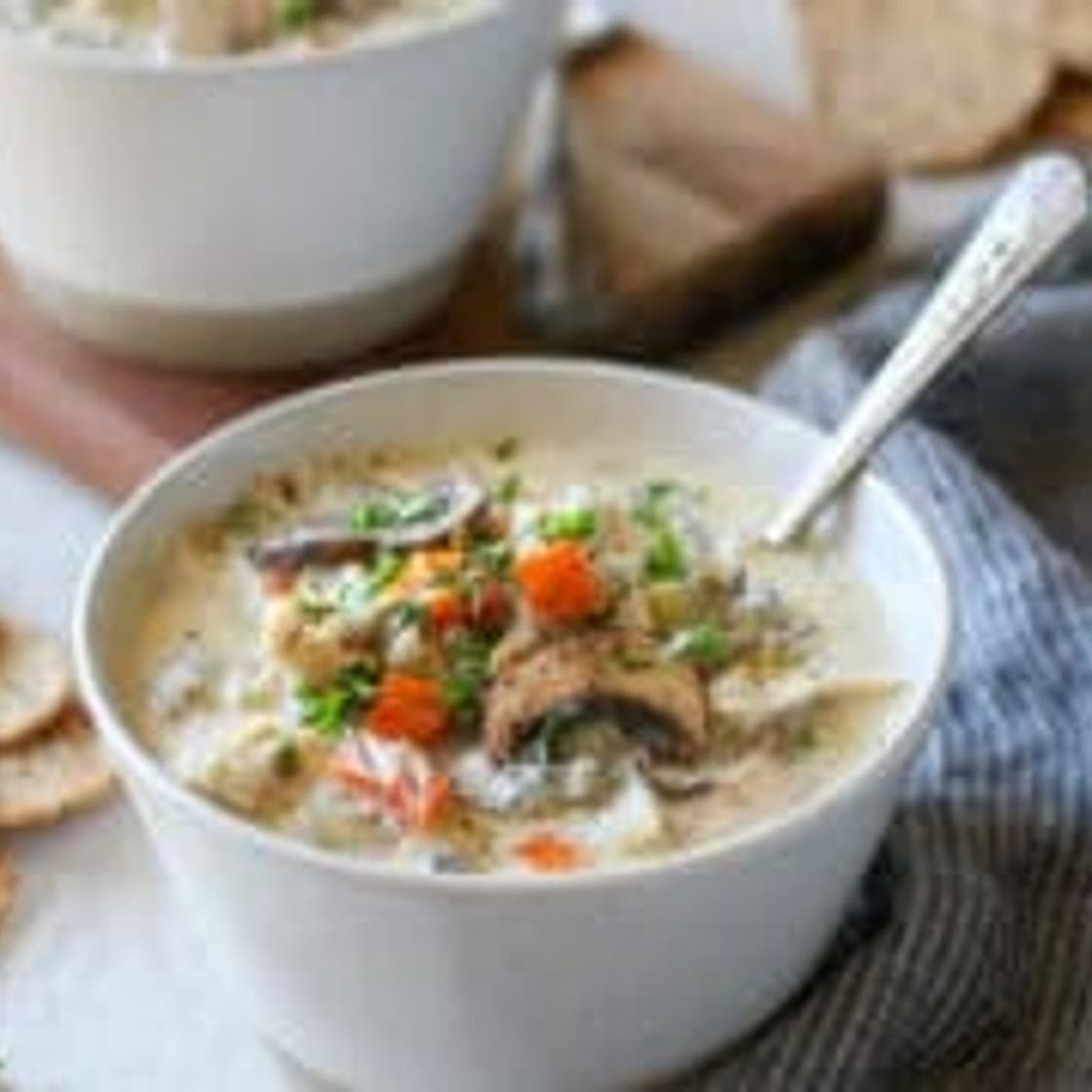 Slow Cooker Creamy Chicken Wild Rice Soup