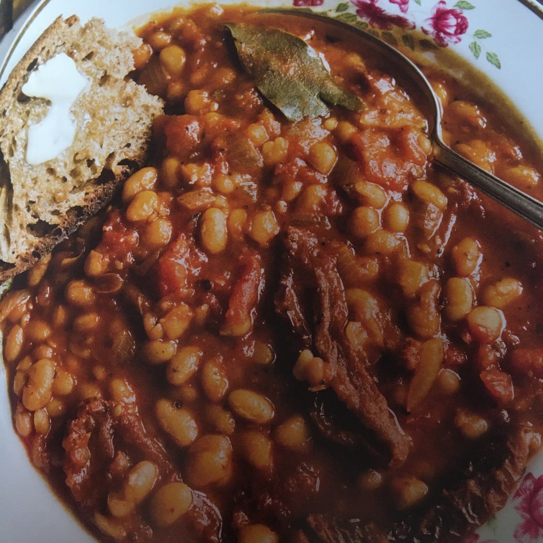 Breton beans with dried tomatoes