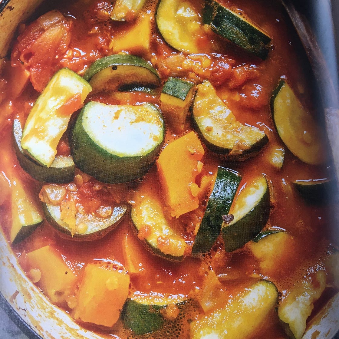 Lentil, Butternut Squash, and Zucchini Stew