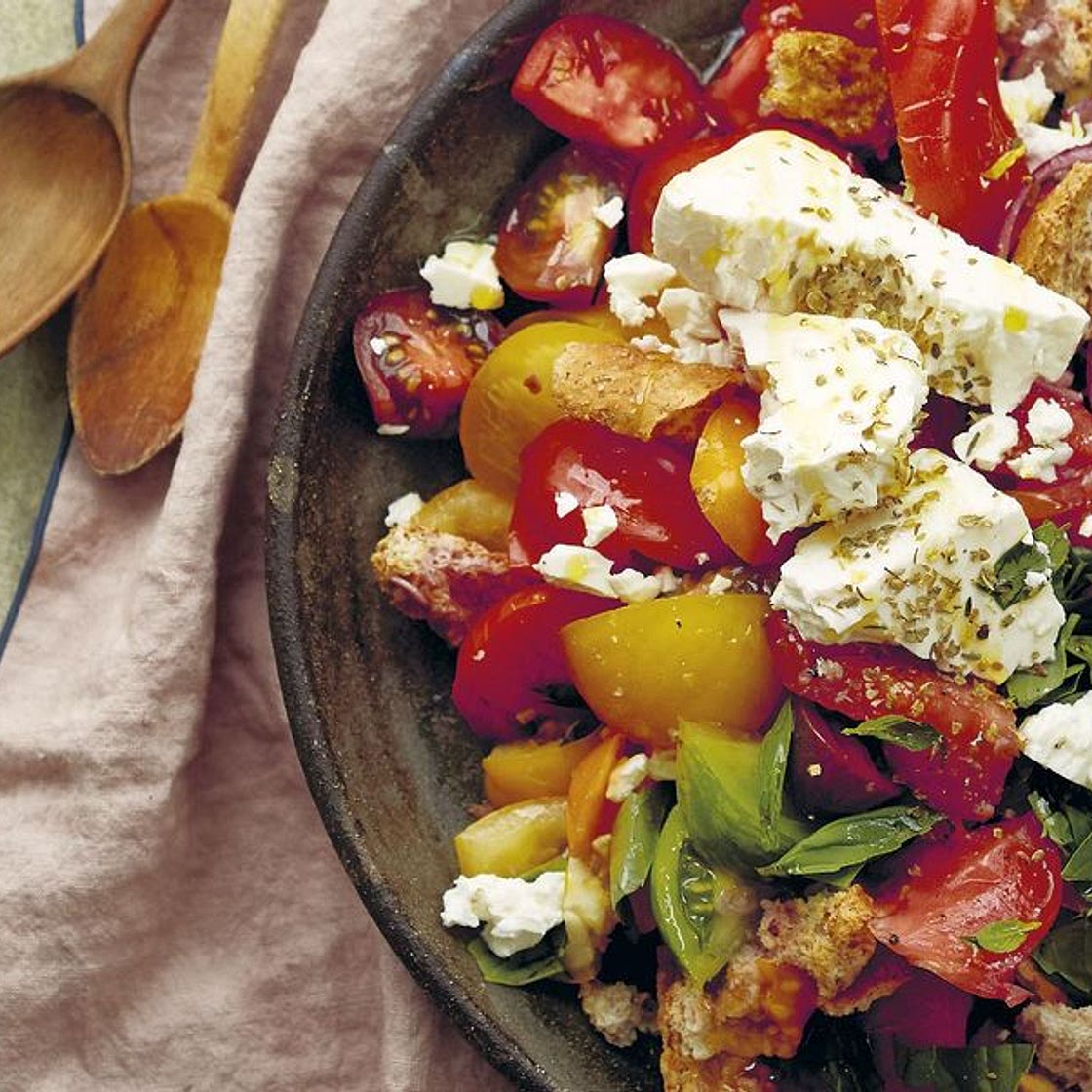 Tomato, Rusk, and Olive Salad: Dakos Salata