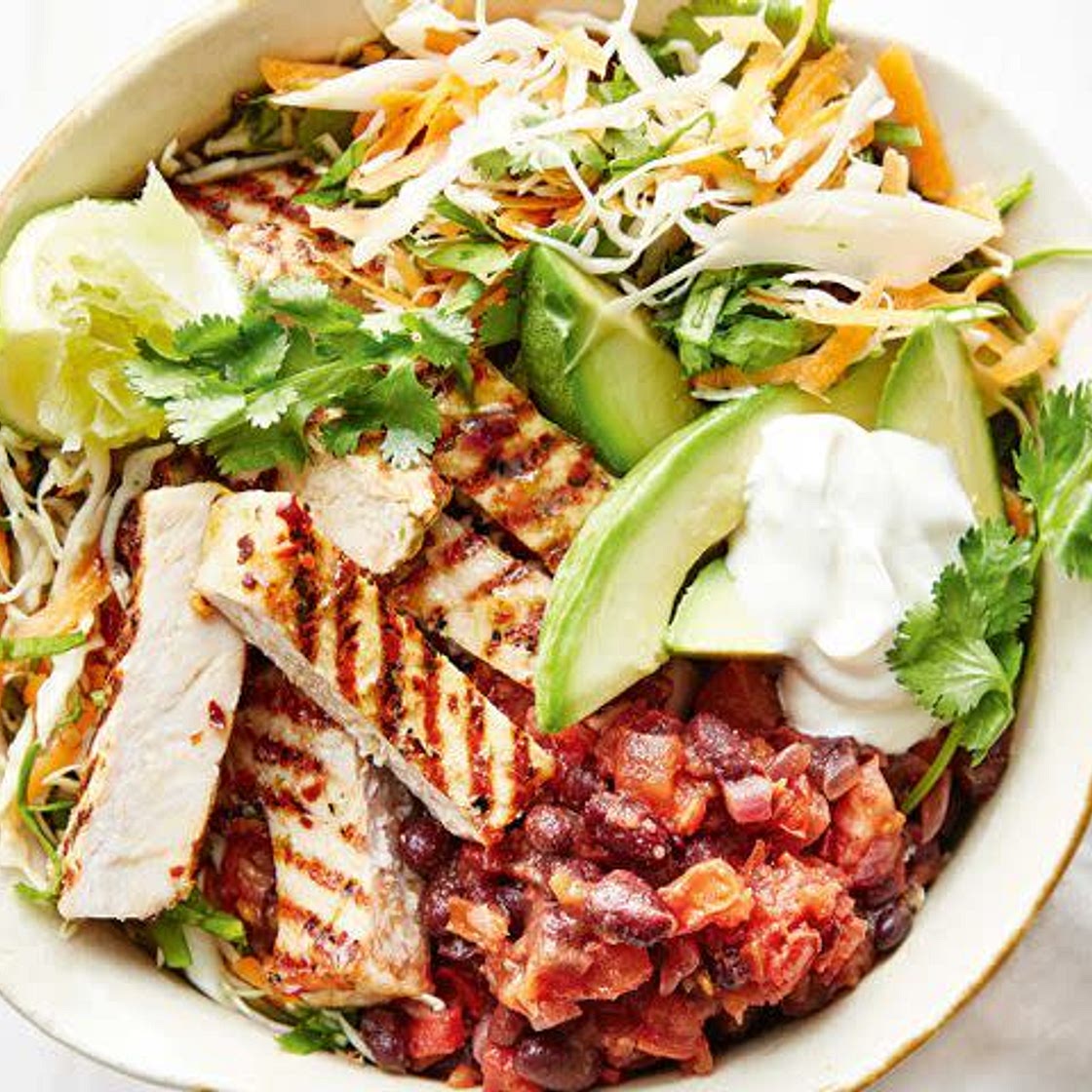Chicken and Black Bean Burrito Bowl