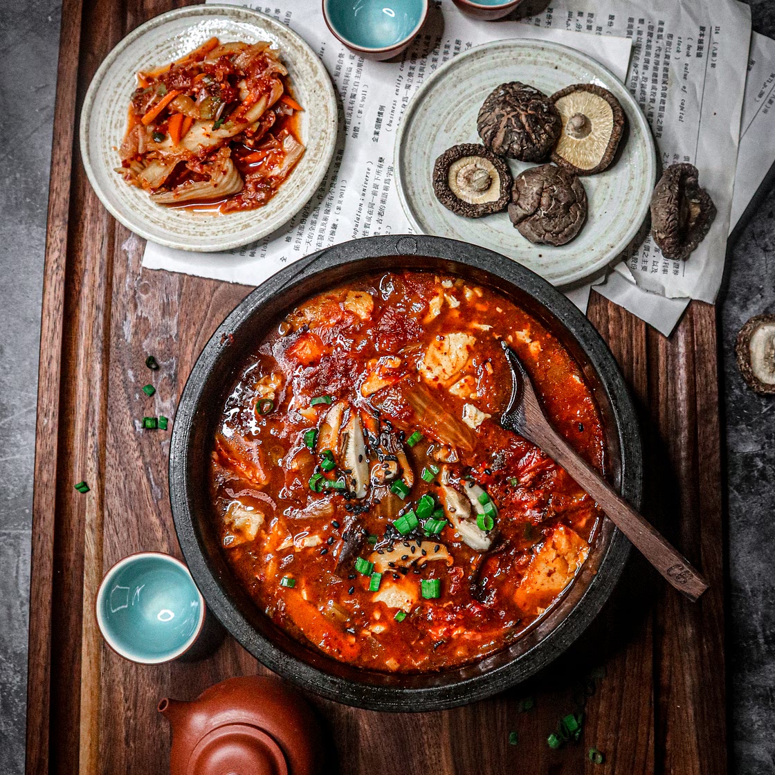 Vegan Sundubu Jjigae (Soft Tofu Stew)