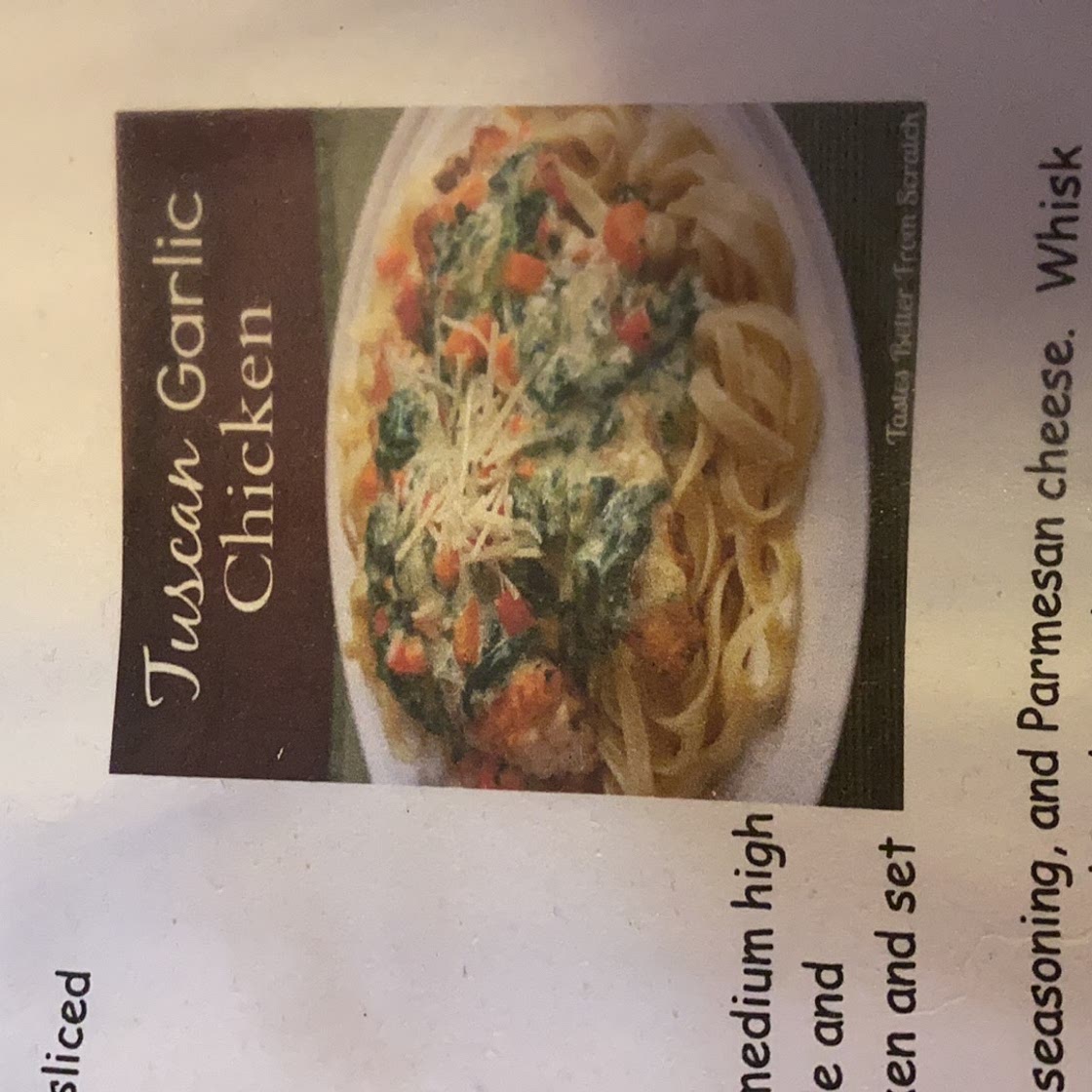 Creamy Tuscan Garlic Chicken