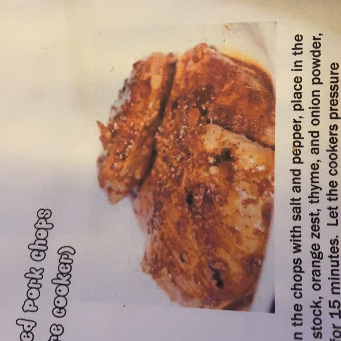 Orange Glazed pork chops Pressure cooker)