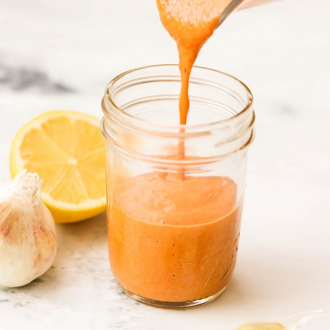 Garlicky Whole30 Roasted Red Pepper Sauce (Paleo, Keto, Vegan)