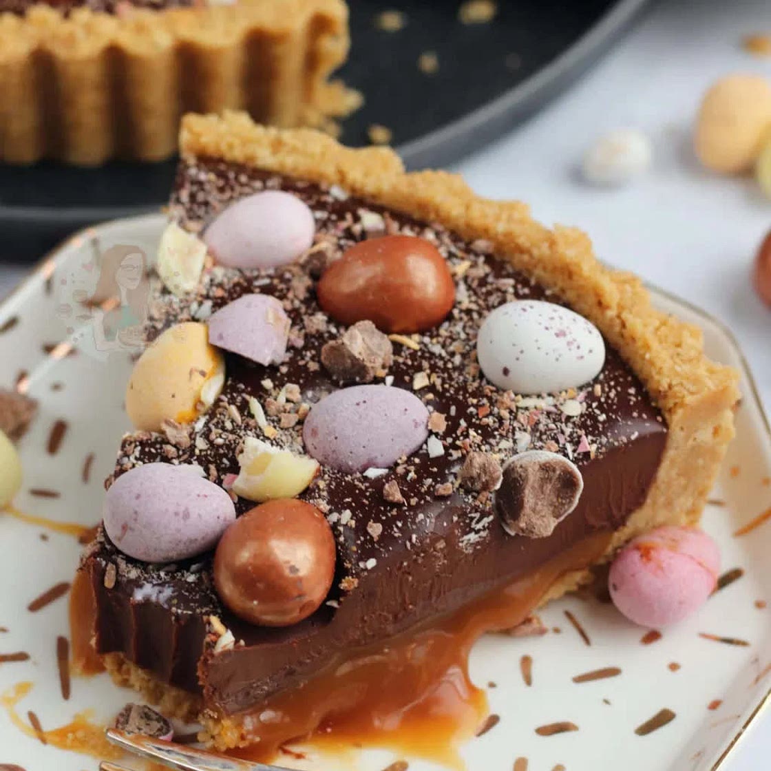 Salted Caramel Easter Tart!