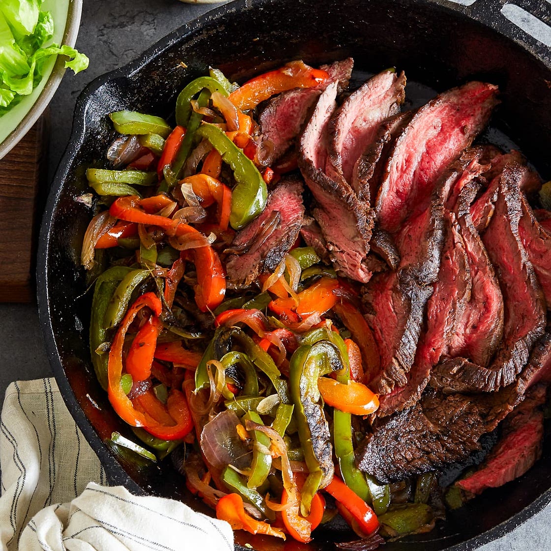 Steak Fajitas Salad - Whole30, Paleo