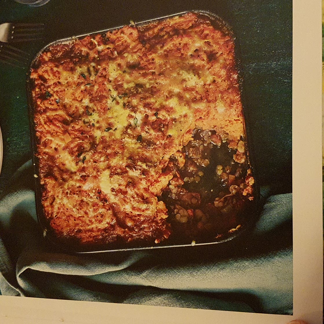 SWEET POTATO CRUSTED COTTAGE PIE