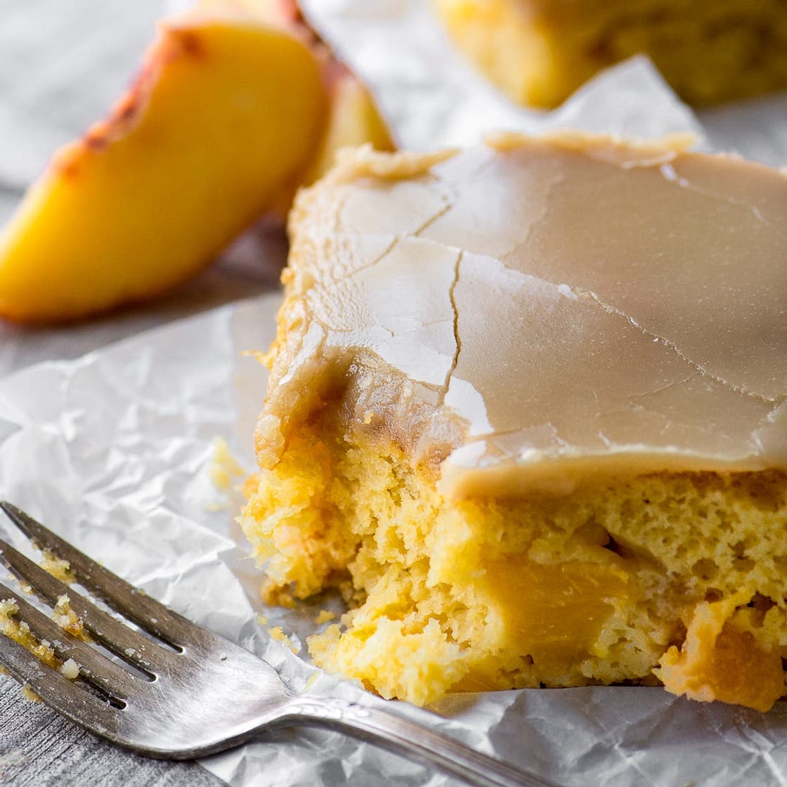 Brown Sugar Peach Cake