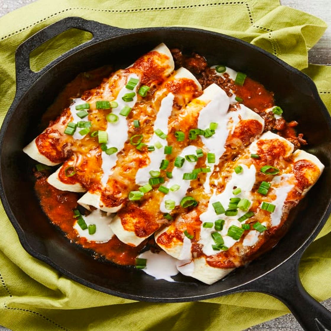 Plant-Based Protein Enchiladas Rojas Protein that tastes like meat (without the meat)