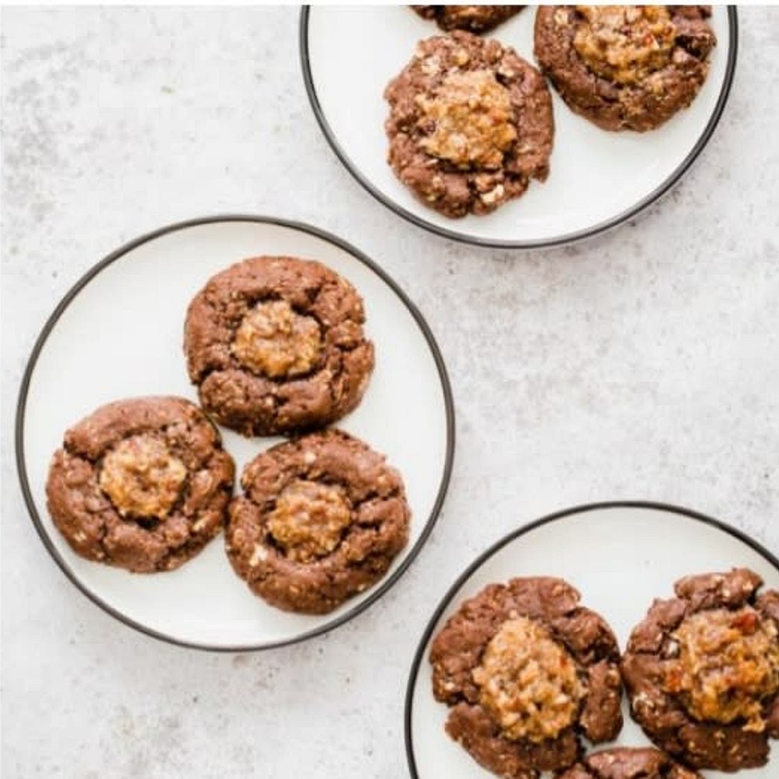 Vegan German Chocolate Cookies - Vegan Richa