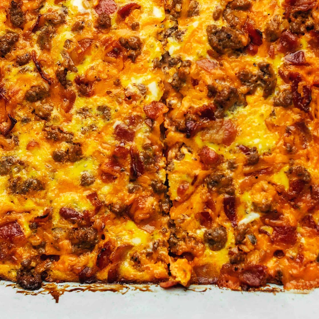 Keto Bacon Cheeseburger Casserole