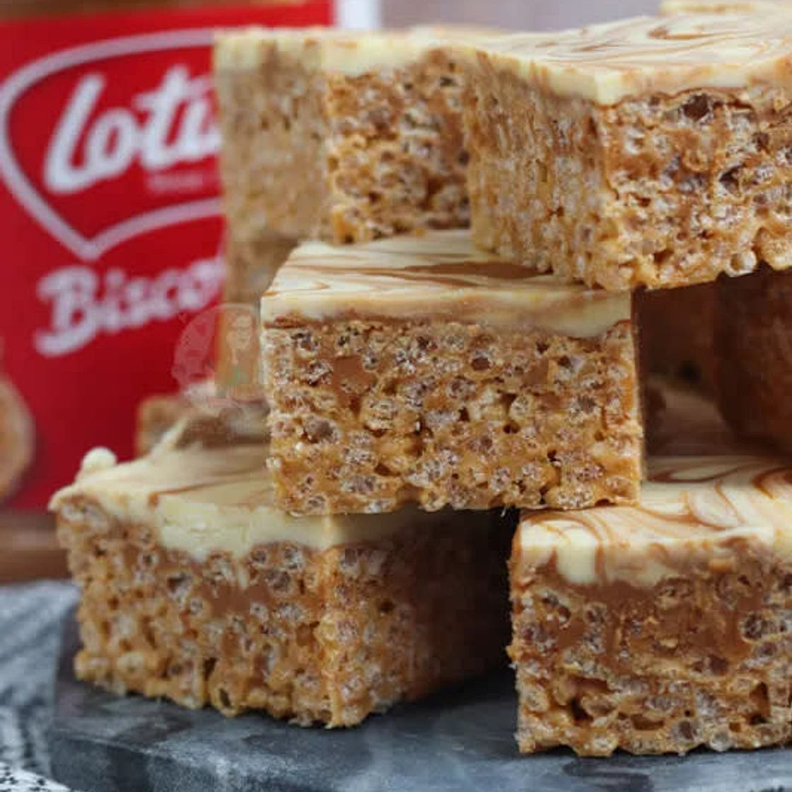 Biscoff Rice Krispie Treats!