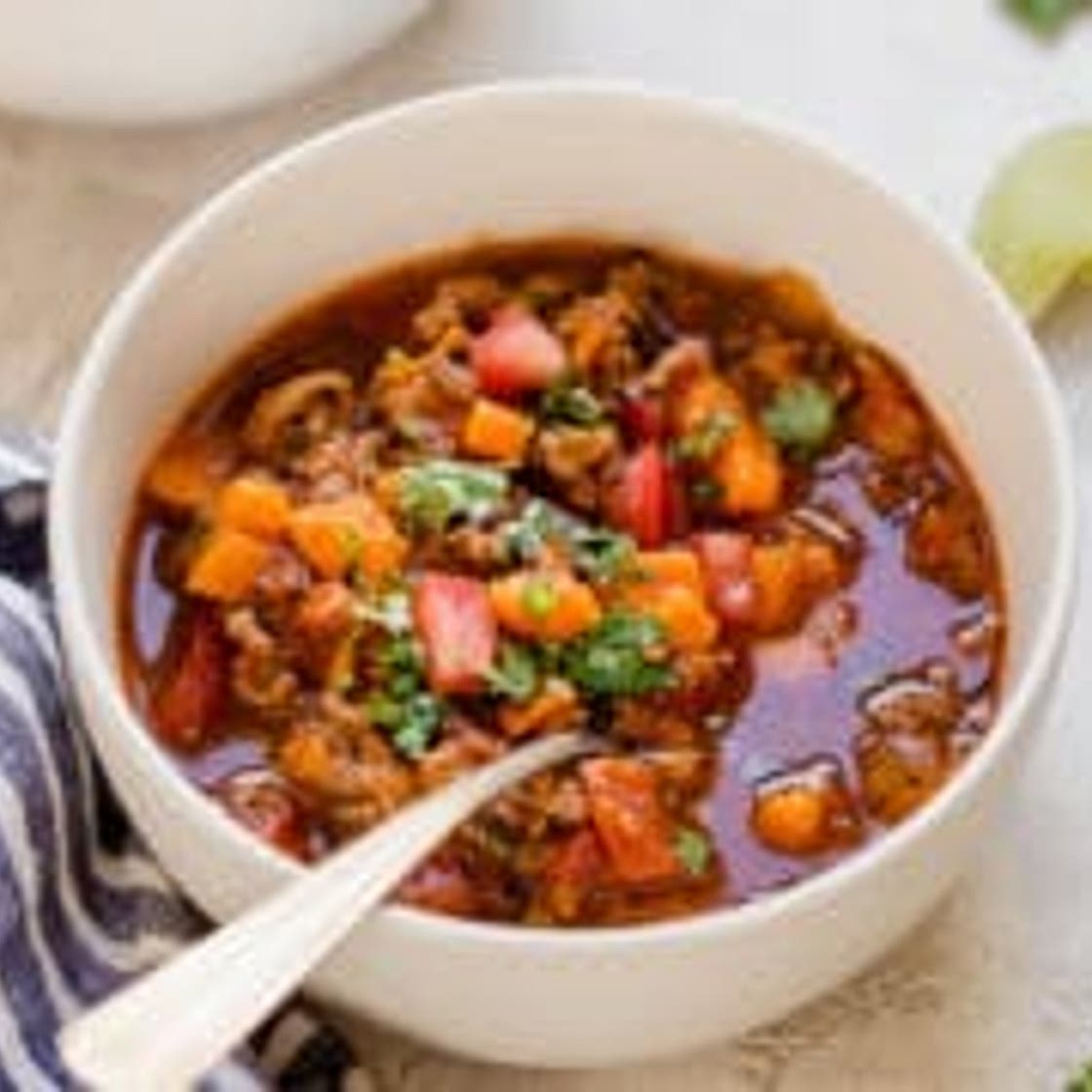 Chipotle Turkey Sweet Potato Chili
