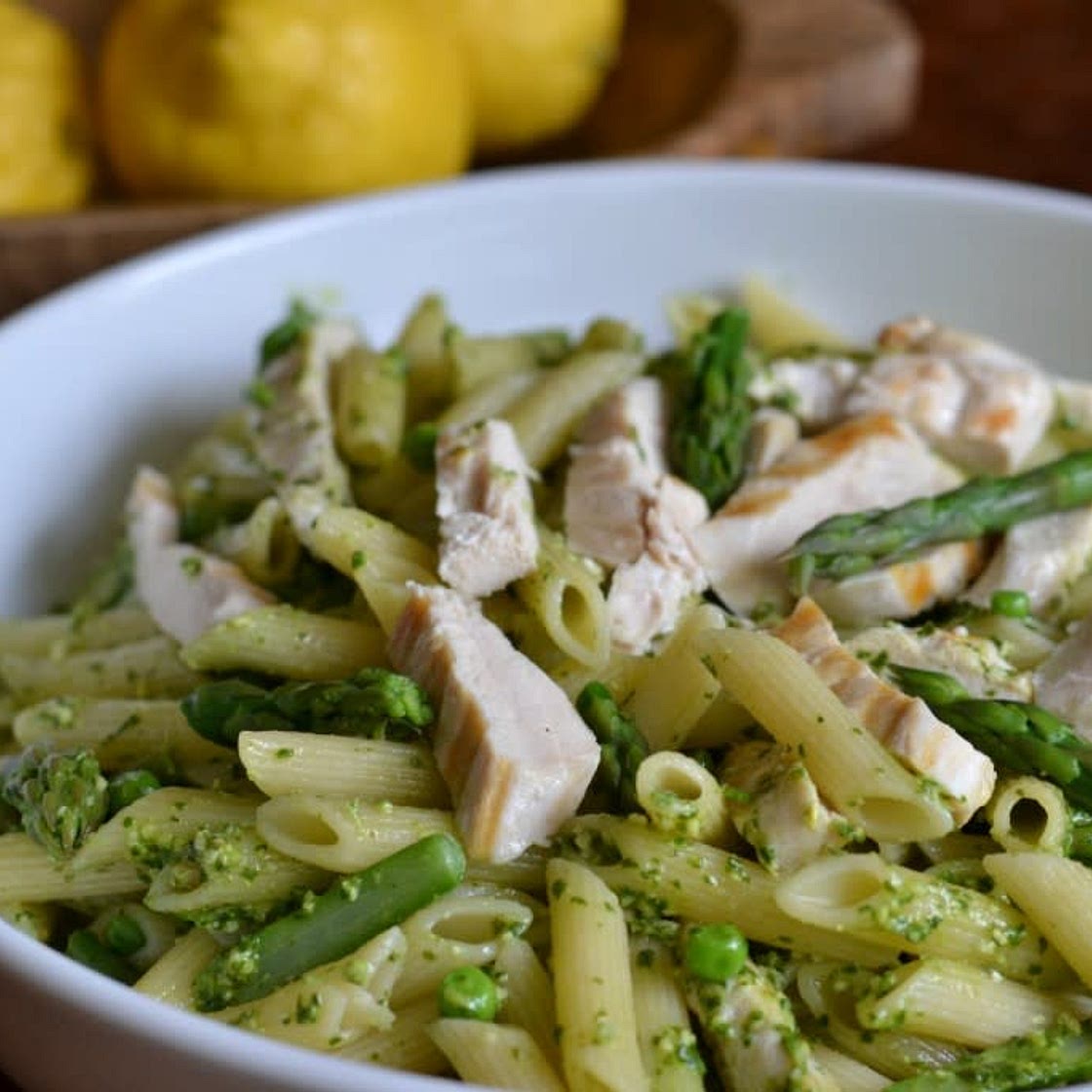 Pesto Cream Spaghetti