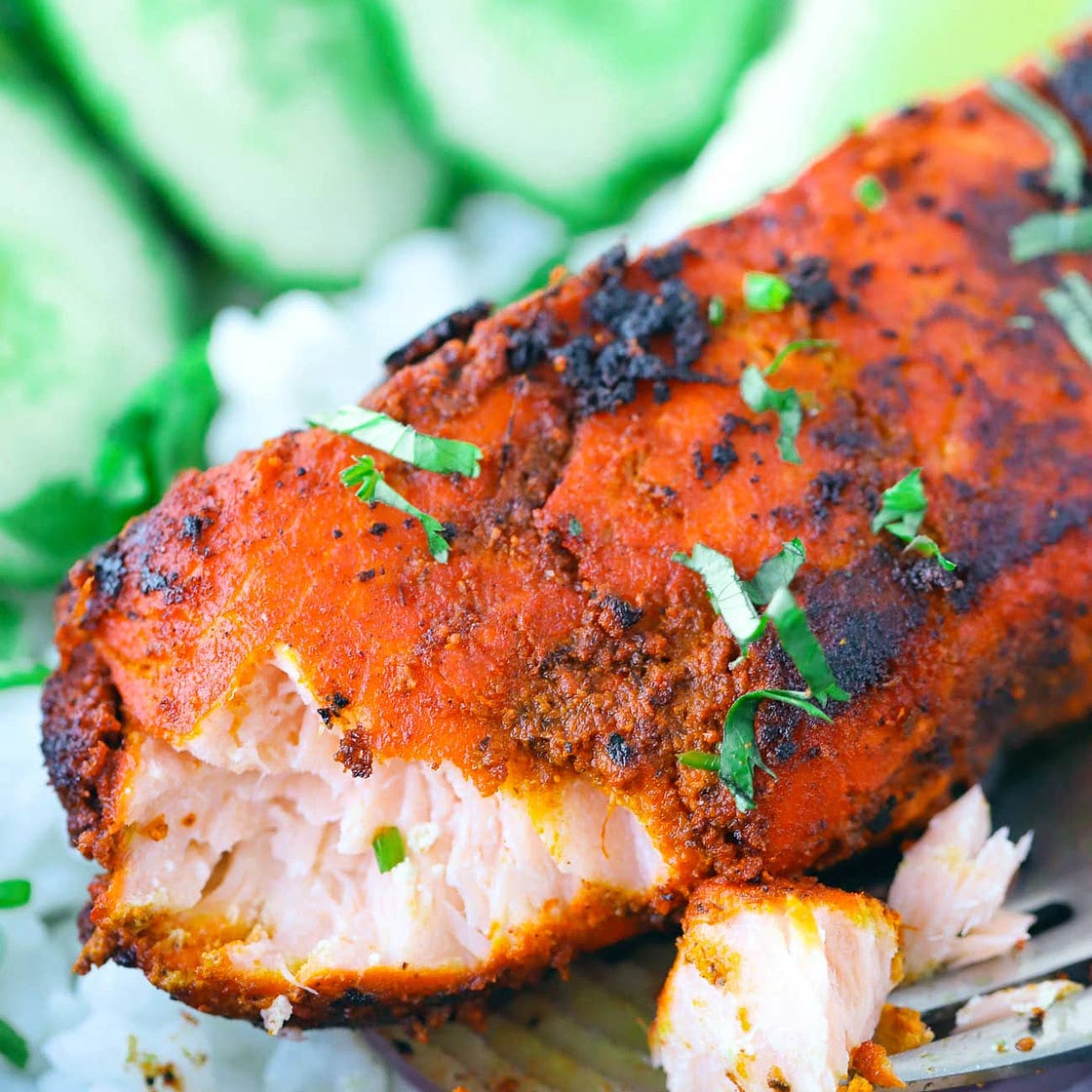 Spicy Indian Pan-fried Salmon
