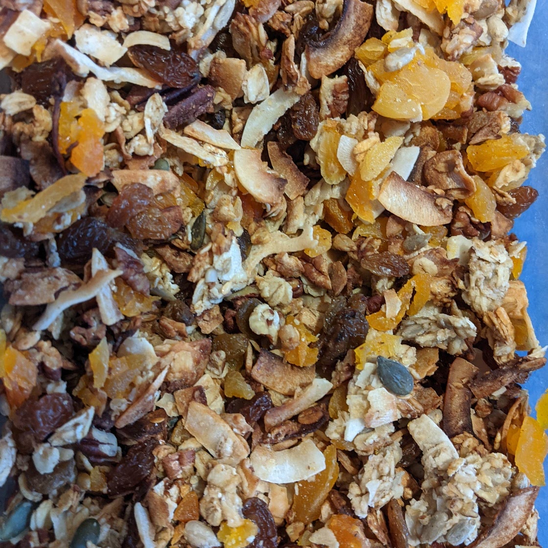 Low-carb coconut granola