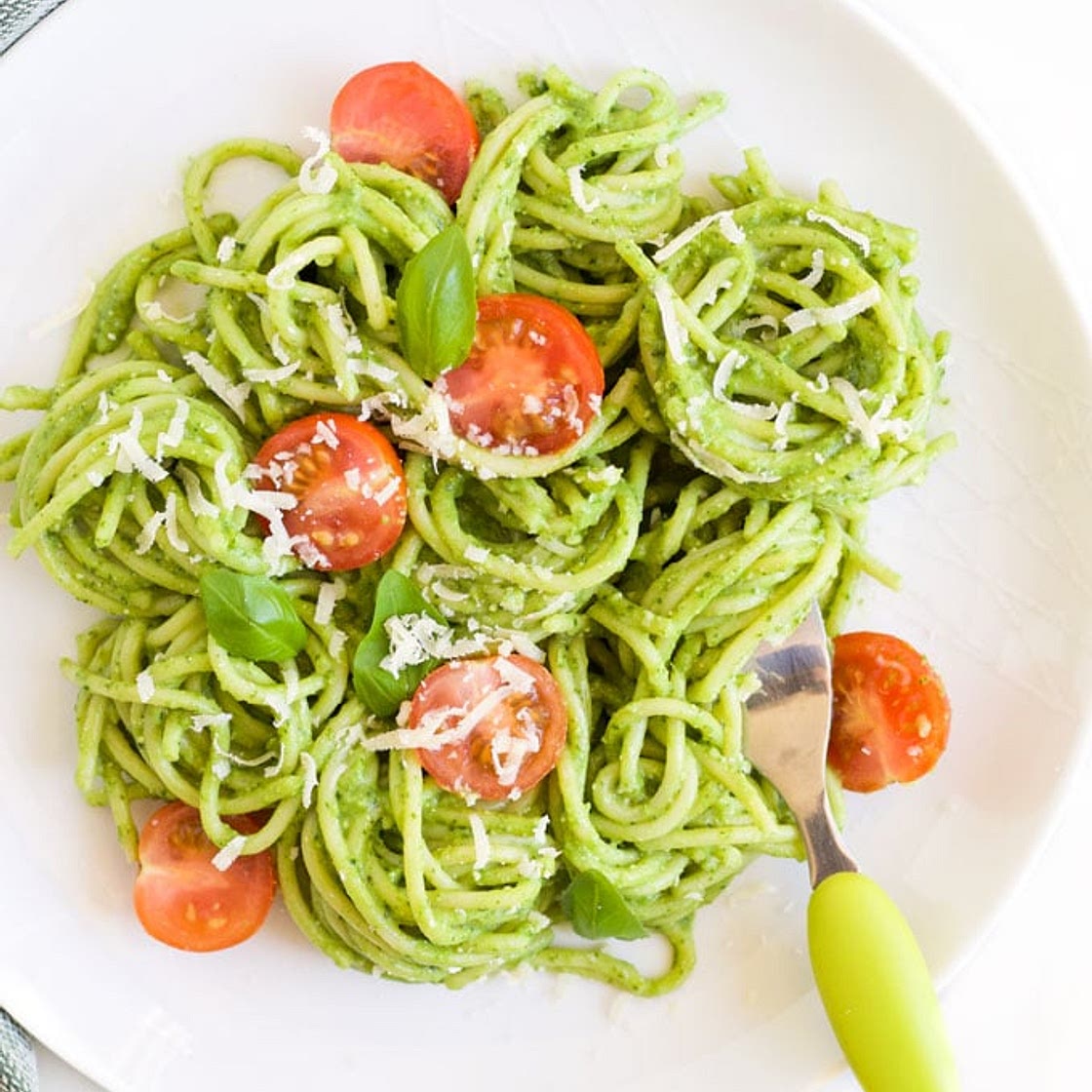 Avocado Spinach Spaghetti
