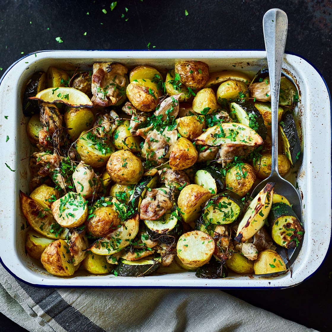 Lemon and Garlic Chicken Bake