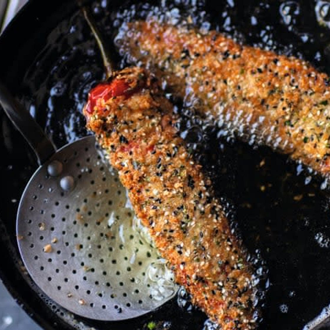 Romano pepper schnitzels