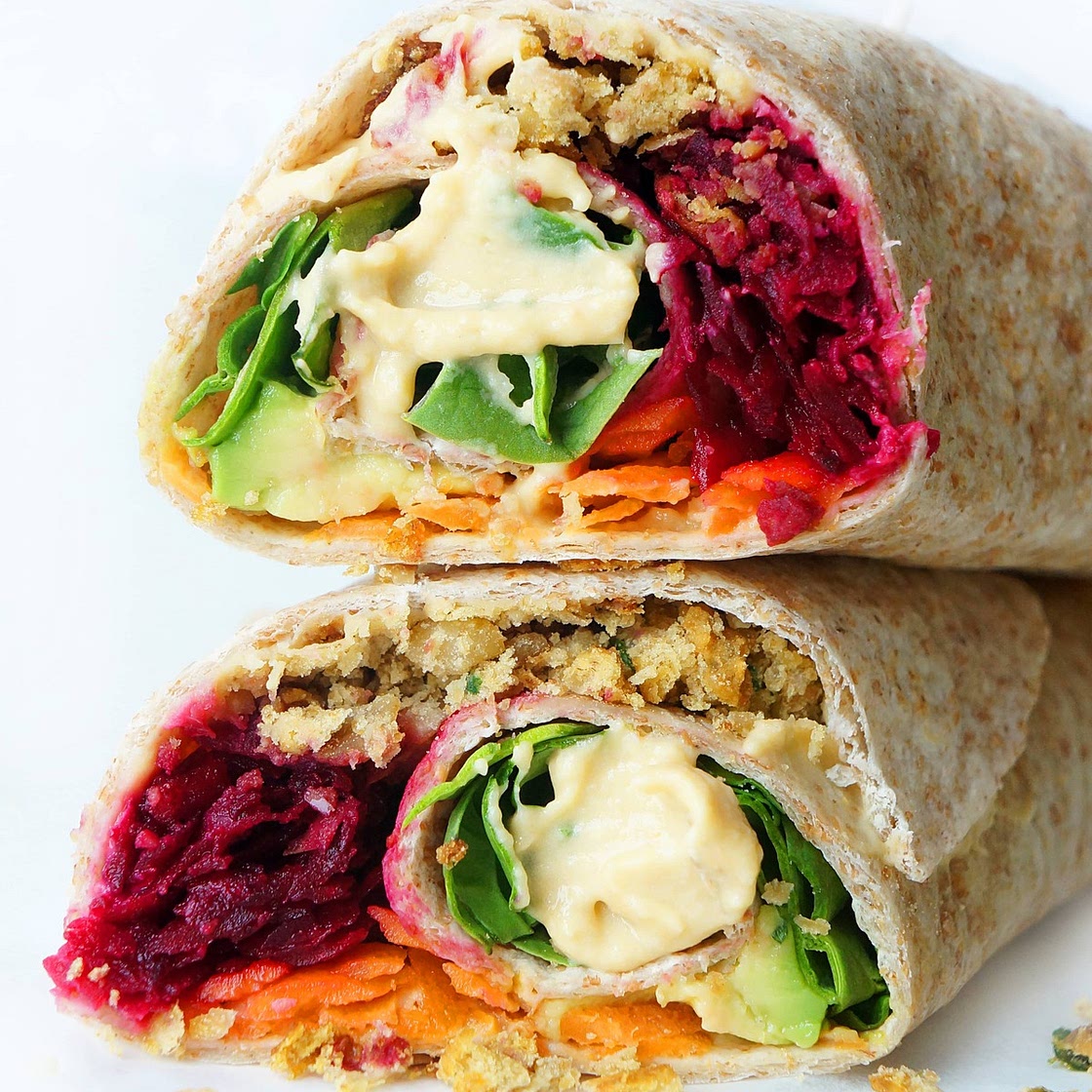 Rainbow Vegan Falafel Wrap